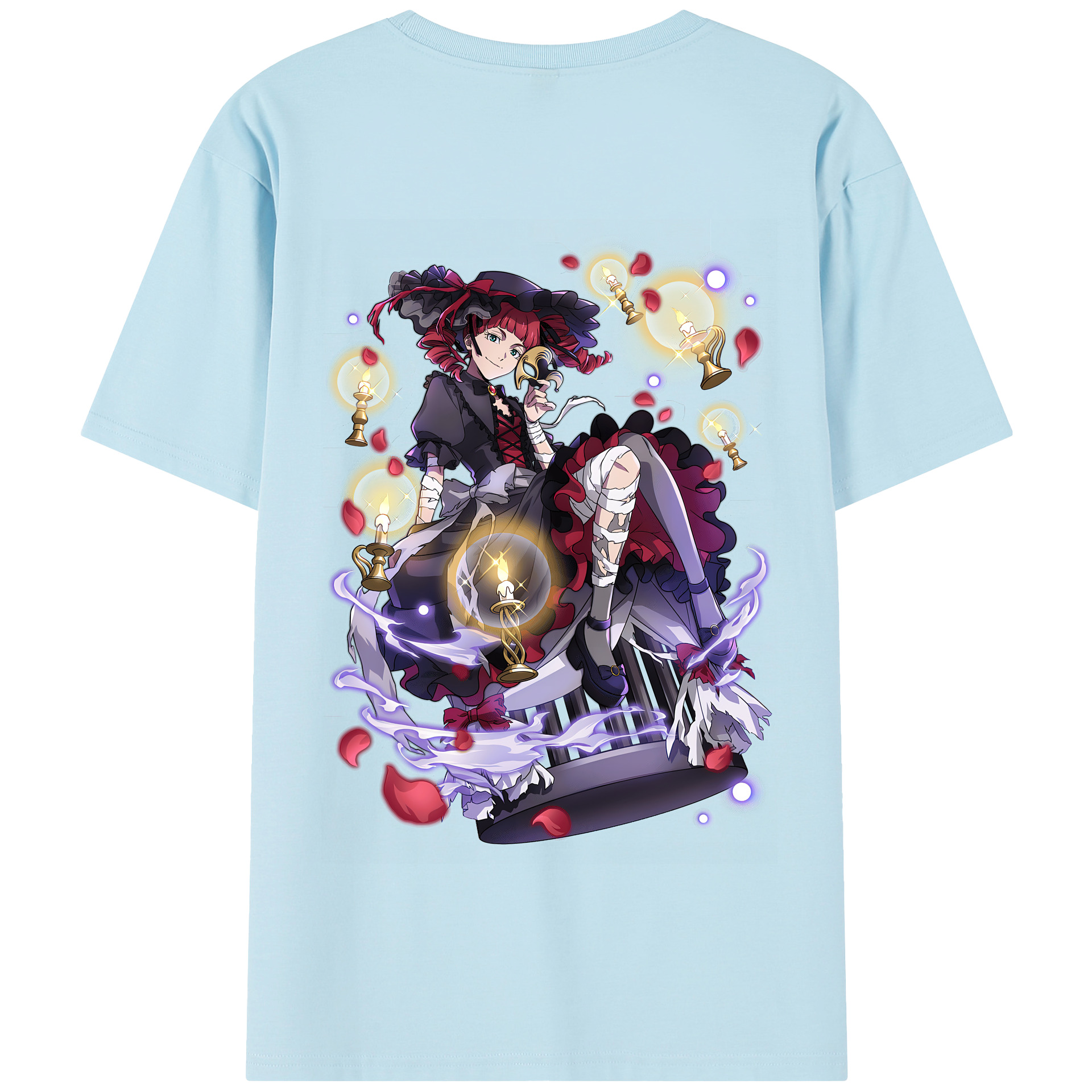 （画像用） 文豪ストレイドッグス Bungo Stray Dogs 綿100％半袖Tシャツ（背面プリント）